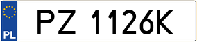 Trailer License Plate